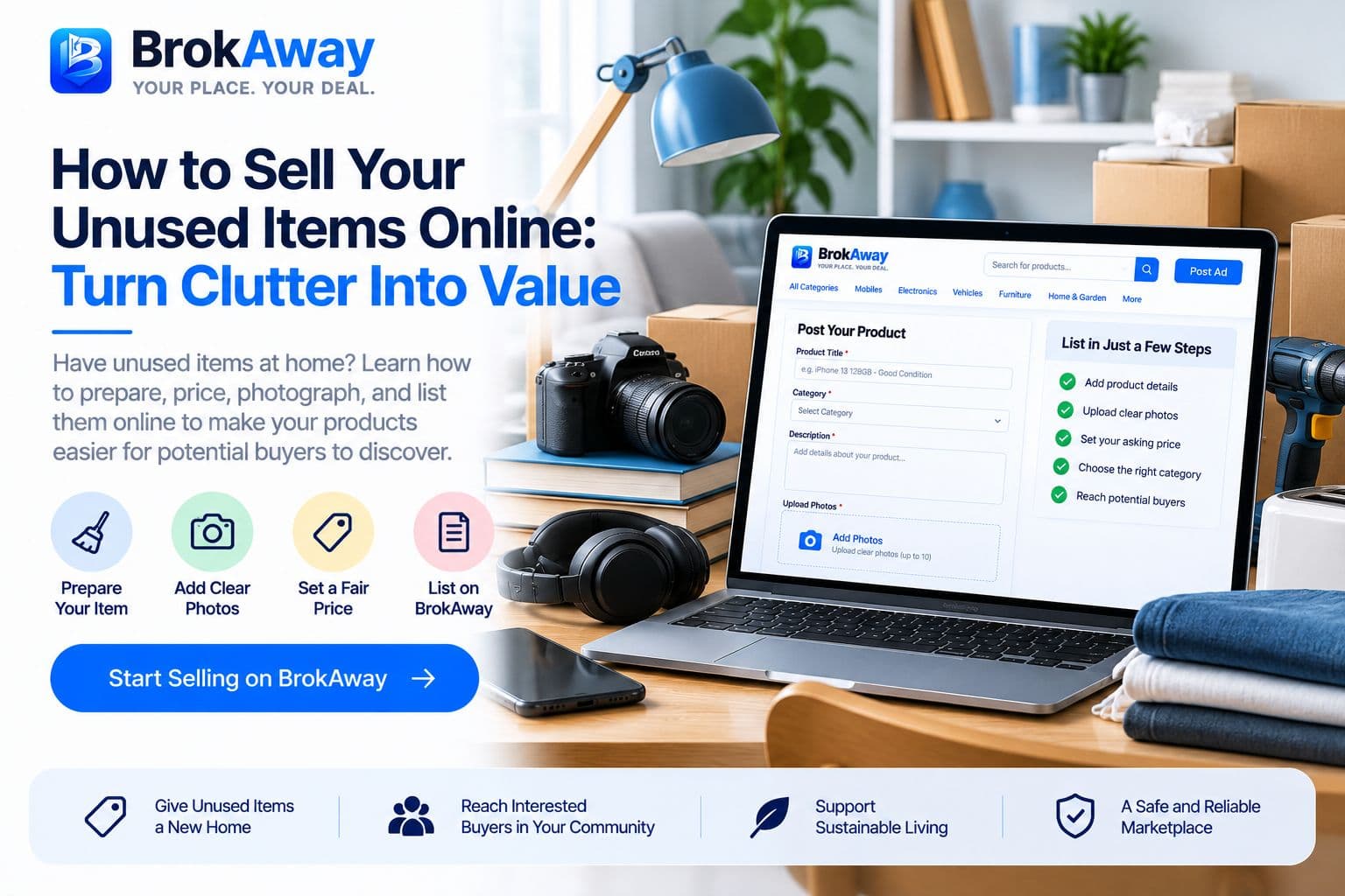 How to Sell Your Unused Items Online: Turn Clutter Into Value